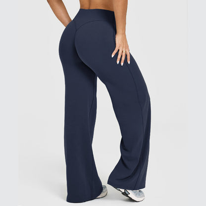 Women'S Straight-Leg Yoga Pants Exercise and Fitness Trousers